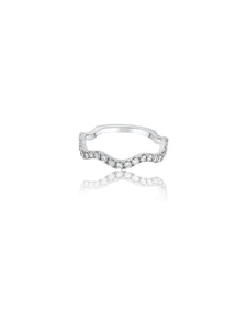 Diamond Wavy Stack Ring