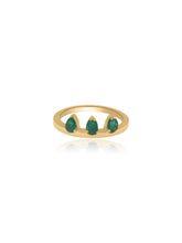 Load image into Gallery viewer, Pear Shaped Emerald Ring
