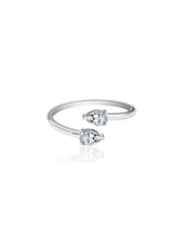 Load image into Gallery viewer, Pear Diamond Twist Ring