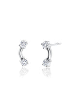 Load image into Gallery viewer, Double Stud Diamond Earrings